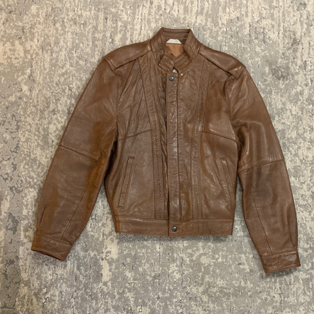 Brown Leather Jacket - image 1